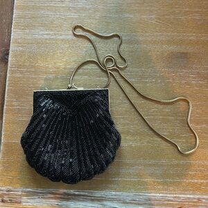 Carla Marchi Beaded Clamshell Purse